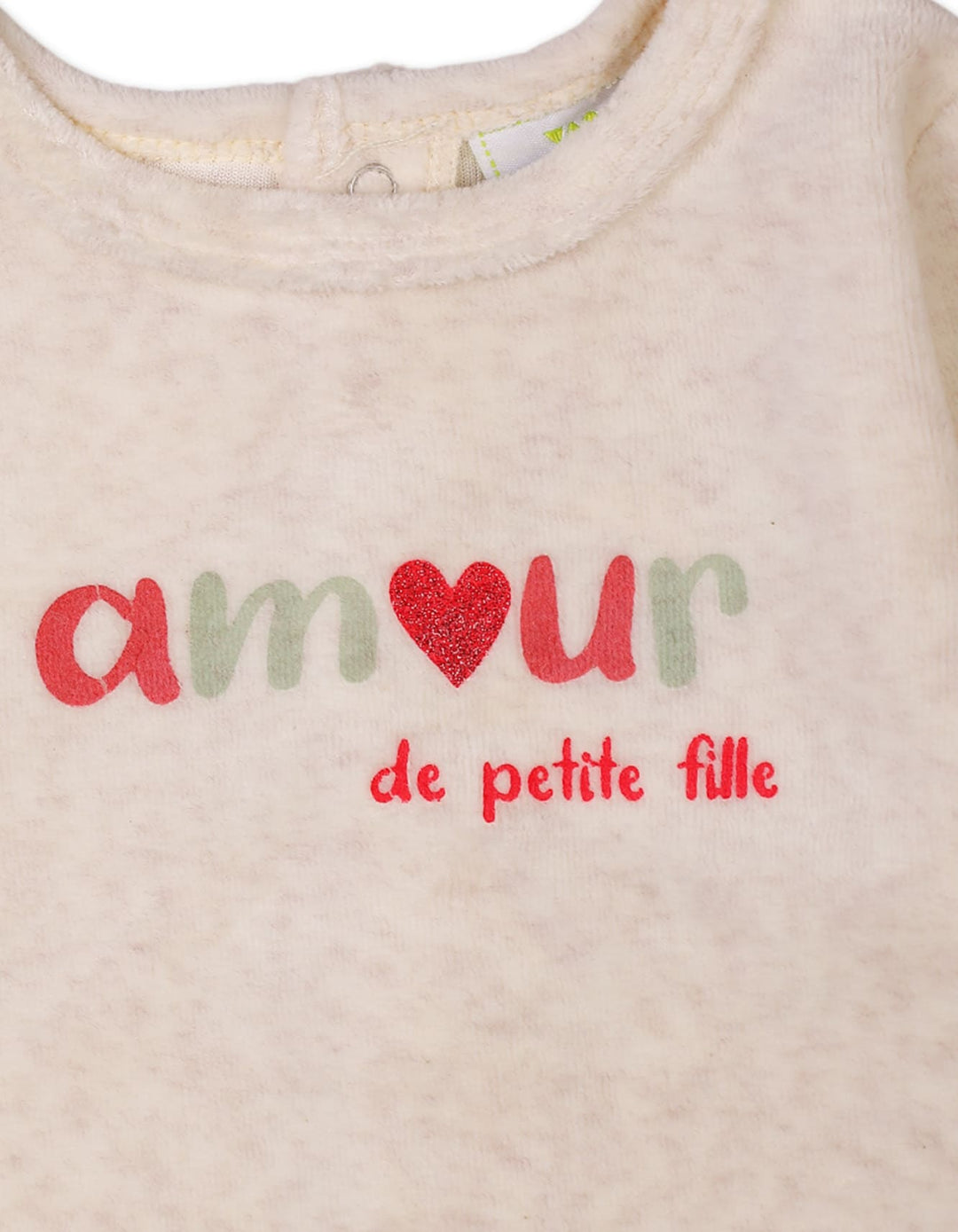 Baby Girls Winter Rompers Bambies Footed Beige at Zubaidas Pakistan