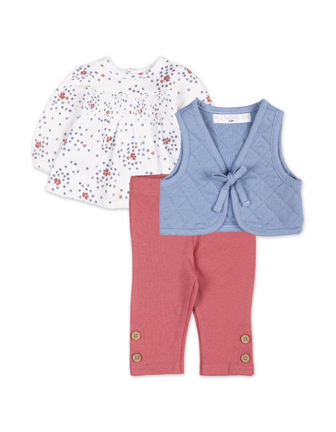 Baby Girls Winter Suit Sets Bambies Dotted Pink and Blue at Zubaidas