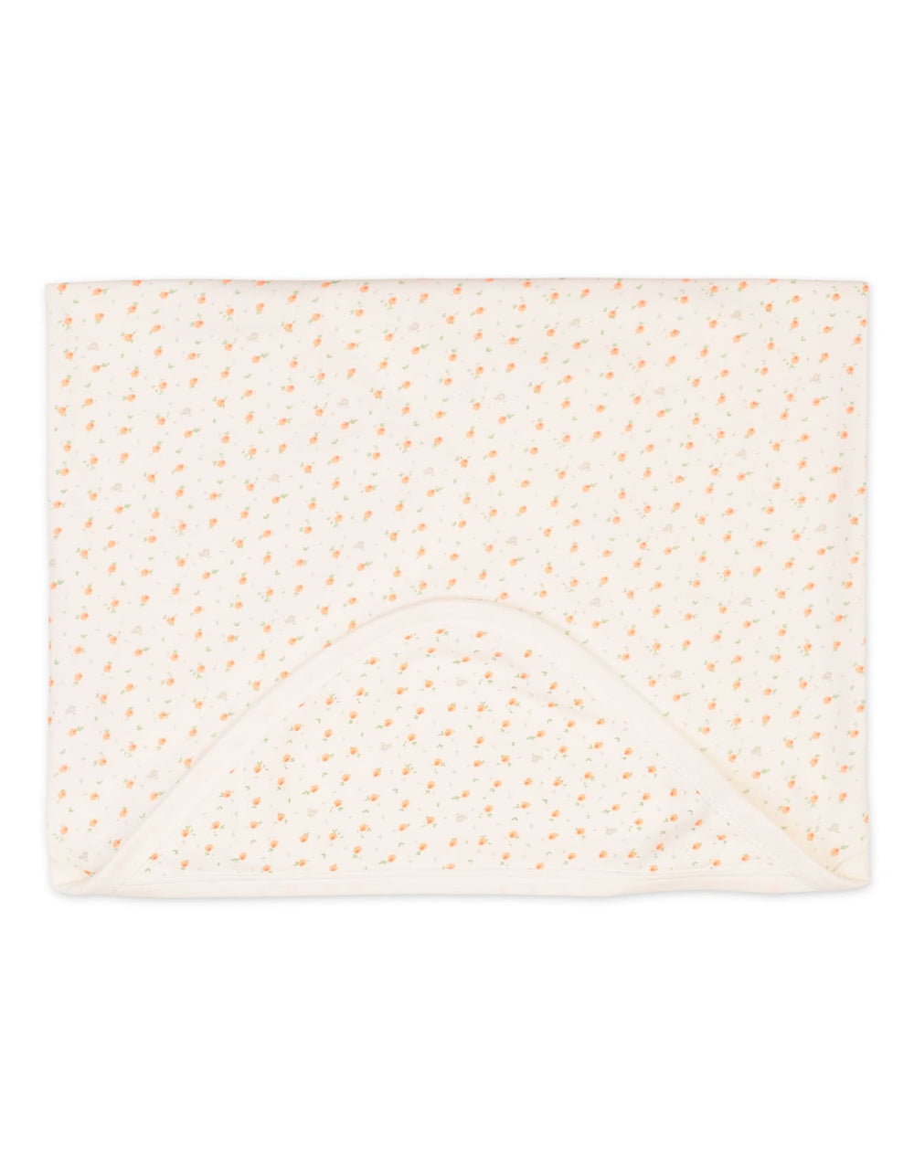 Baby Girls Wrapping Sheet Bambies Peach Floral Printed Off White at Zubaidas Official Pakistan