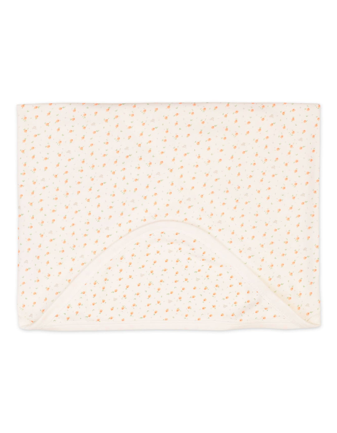 Baby Girls Wrapping Sheet Bambies Peach Floral Printed Off White at Zubaidas Official Pakistan
