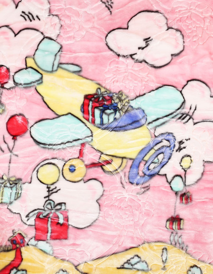 Baby Girls Zipper Blanket Bambies Aeroplane Print at Zubaidas Official Pakistan