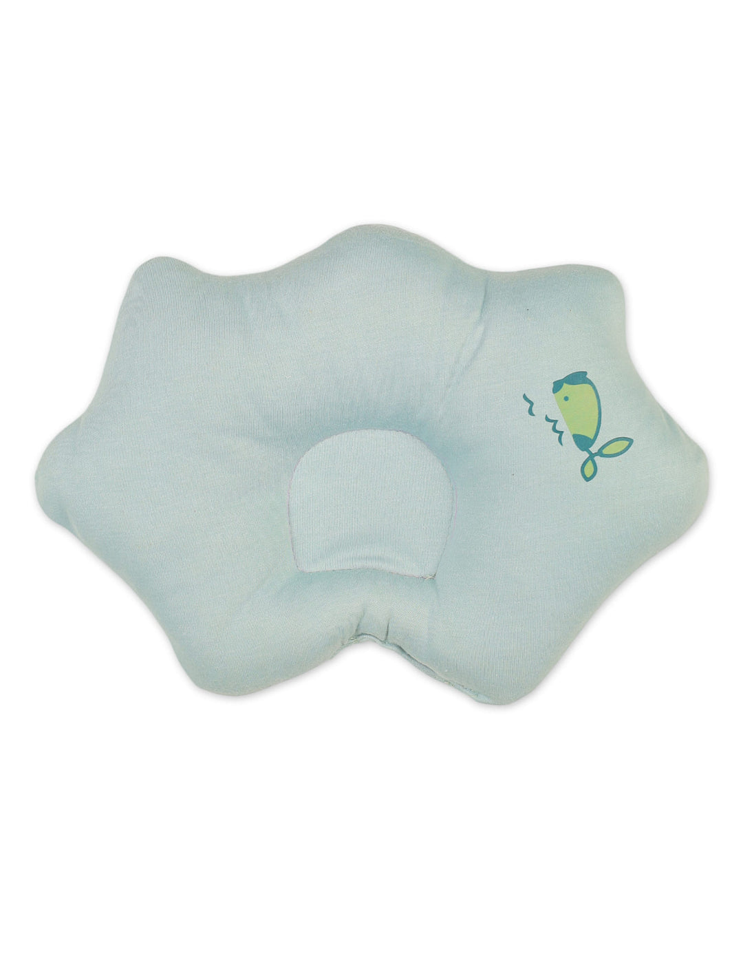Baby Head Shaping Pillow Bambies Marine Green Whale at Zubaidas