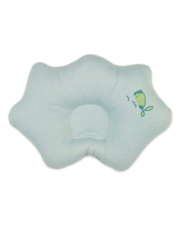 Baby Head Shaping Pillow Bambies Marine Green Whale at Zubaidas