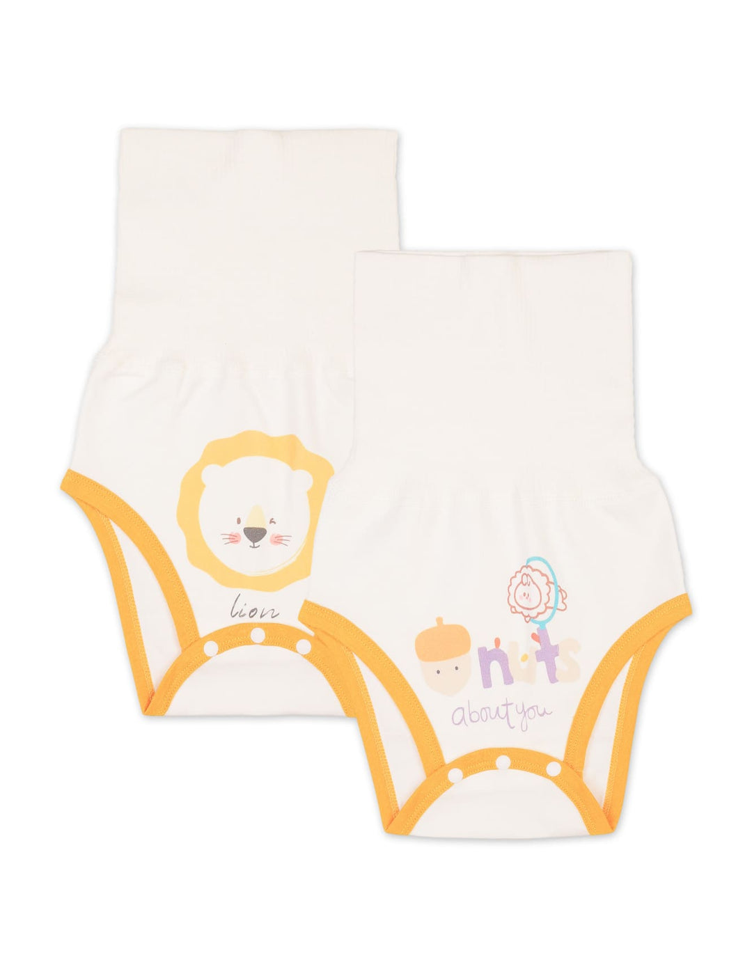 Baby High Waist Diaper Pants Pack of 2 Lion at Zubaidas