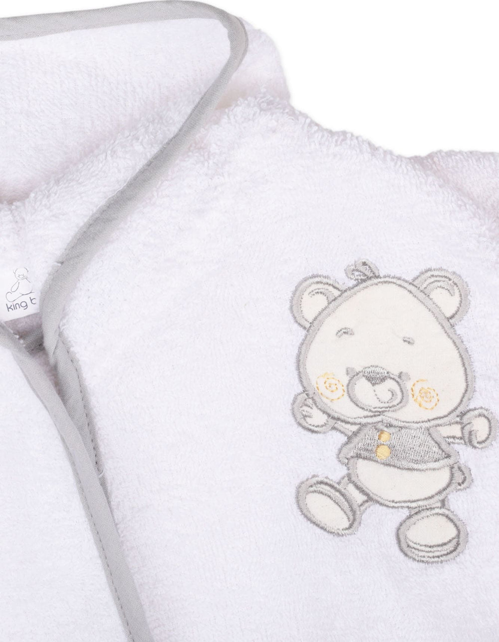 Baby Hooded Bath Robe Teddy Bear Grey at Zubaidas Official Pakistan