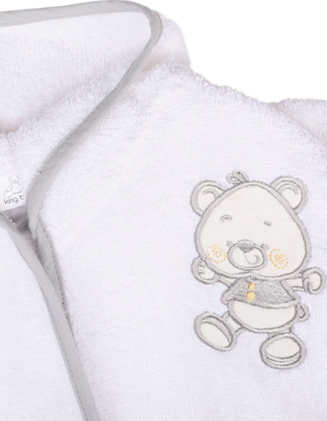 Baby Hooded Bath Robe Teddy Bear Grey at Zubaidas Official Pakistan