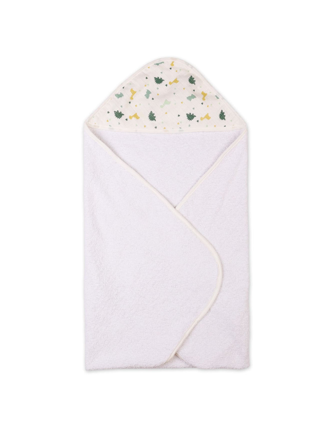 Baby Hooded Bath Towels Bambies Dino Cream at Zubaidas