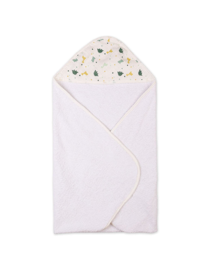 Baby Hooded Bath Towels Bambies Dino Cream at Zubaidas