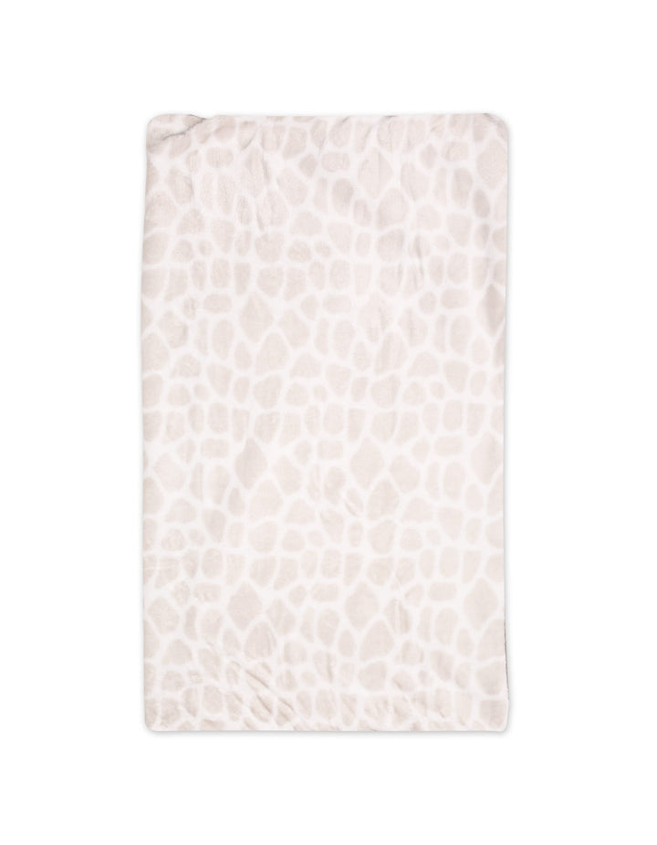 Baby Hooded Swaddle Blanket Giraffe Print Grey and Dark Grey at Zubaidas Official Pakistan
