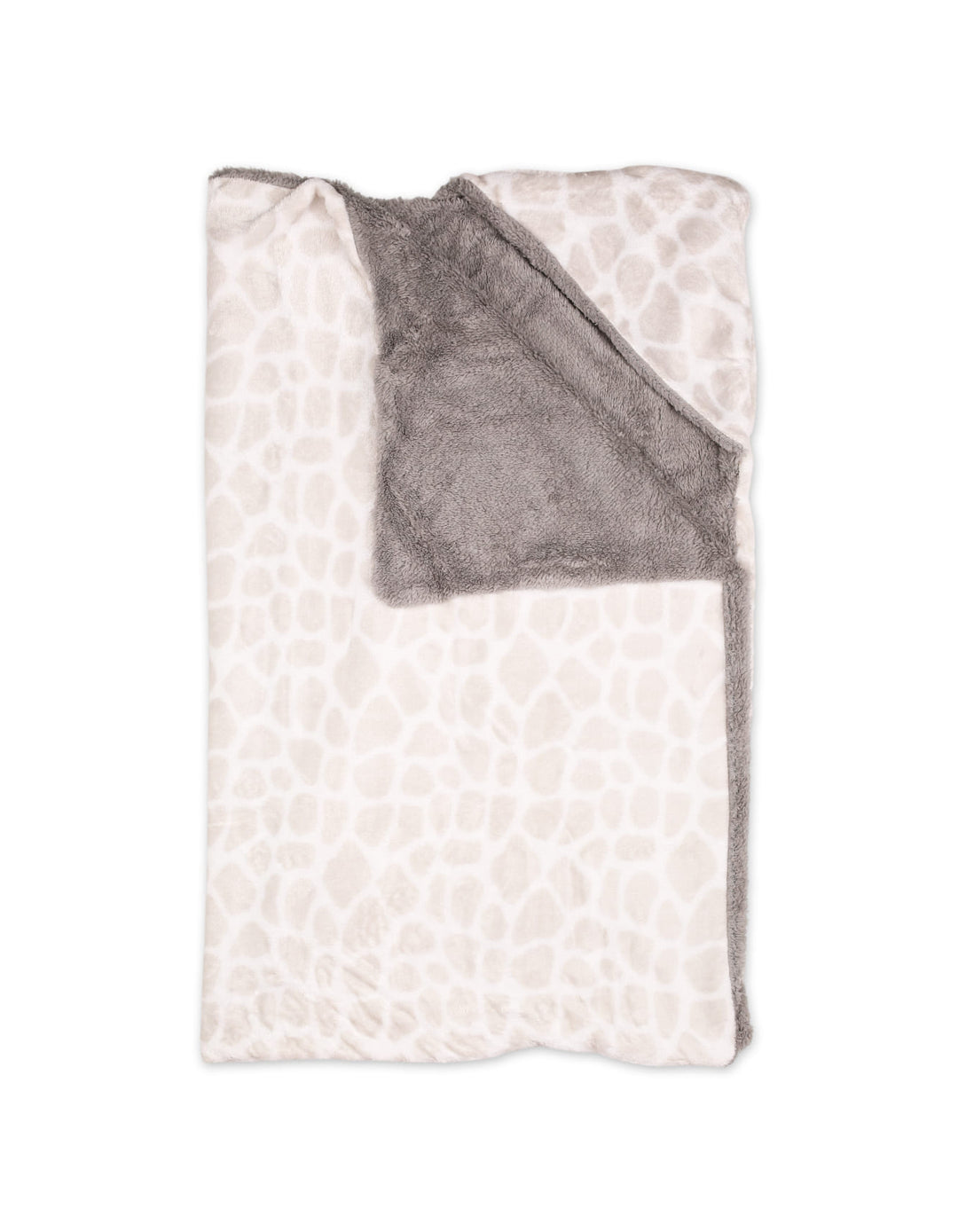 Baby Hooded Swaddle Blanket Giraffe Print Grey and Dark Grey at Zubaidas Online Pakistan