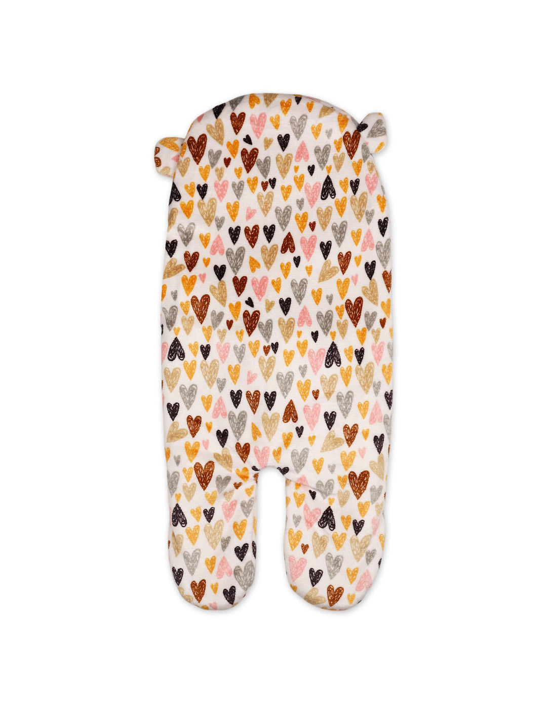 Baby Hooded Swaddle Heart Multicolor and White at Zubaidas Online Pakistan