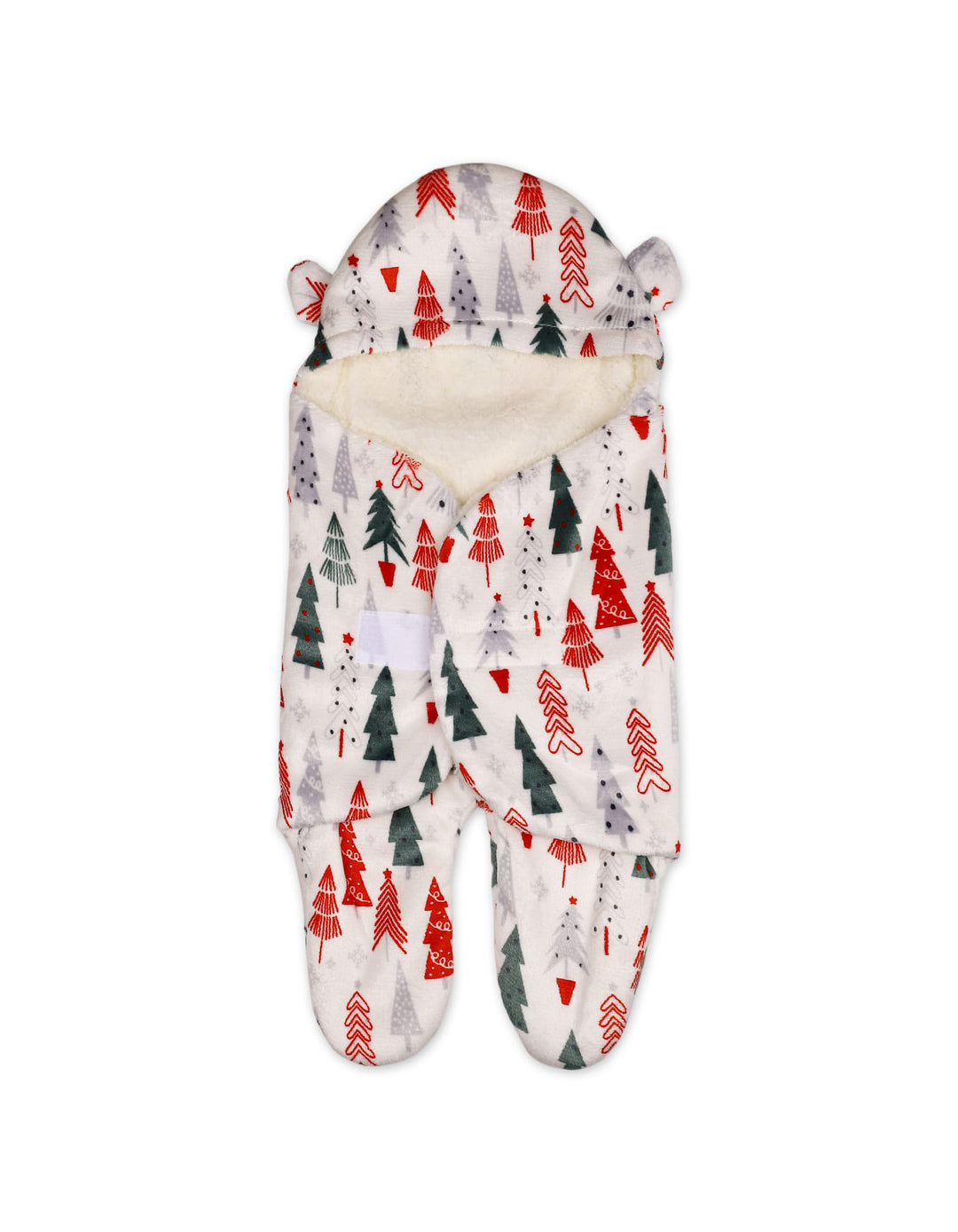Baby Hooded Swaddle Pine Tree Multicolor and White at Zubaidas Official Pakistan