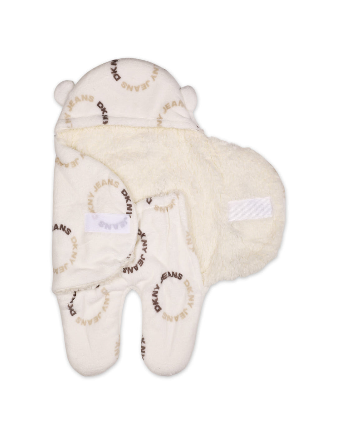 Baby Hooded Swaddle White at Zubaidas