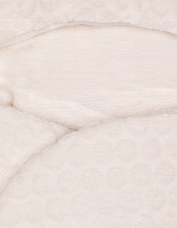 Baby Hooded Swaddle Wrap Bubbles White at Zubaidas Official Pakistan