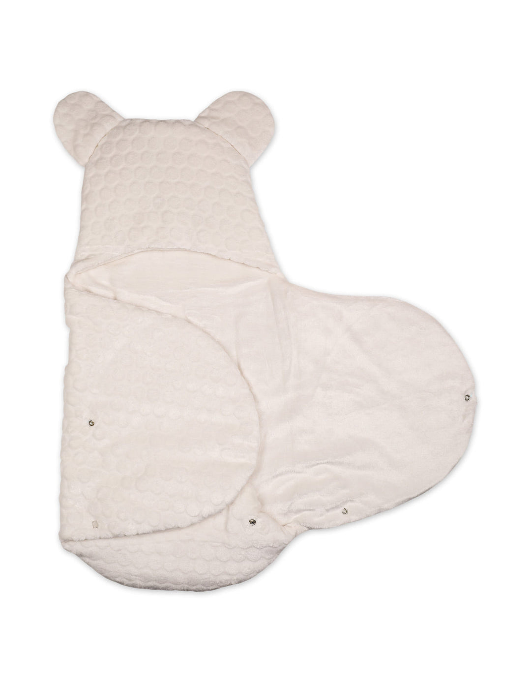 Baby Hooded Swaddle Wrap Bubbles White at Zubaidas Online Pakistan