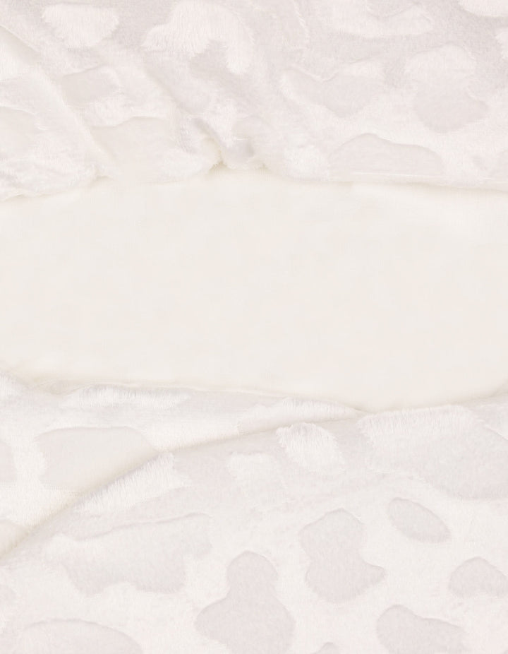 Baby Hooded Swaddle Wrap Leopard White at Zubaidas Official Pakistan