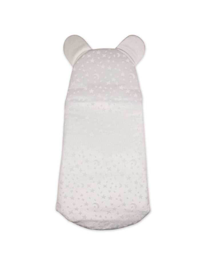 Baby Hooded Swaddle Wrap Stars Grey at Zubaidas Best Online Baby Kids and Moms Store in Pakistan
