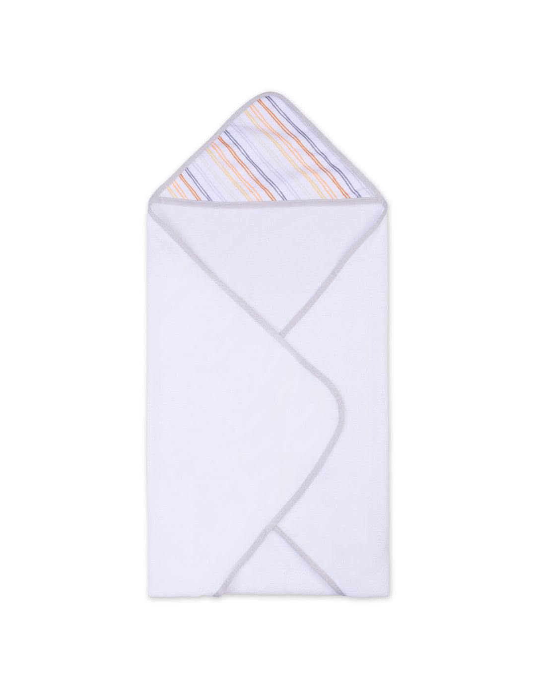Baby Hooded Towel and Washcloth Set Elephant Grey and White at Zubaidas Best Online Baby Store in Pakistan