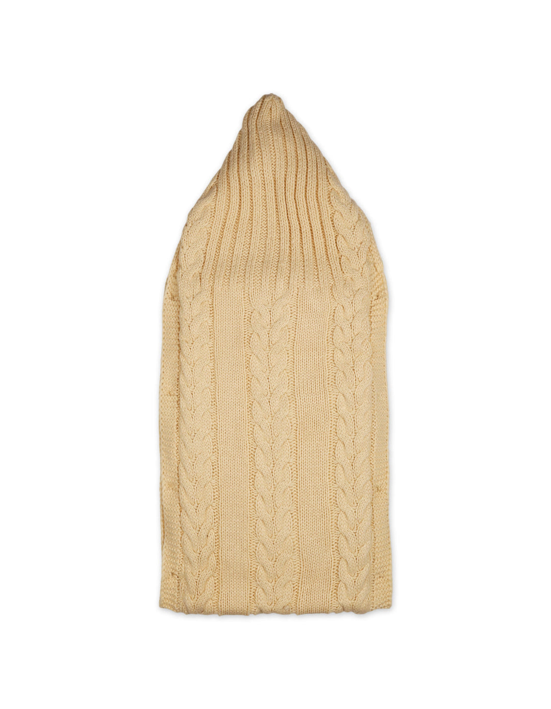 Baby Hooded Woolen Carry Nest Cable Knit Pattern Beige at Zubaidas Online Pakistan