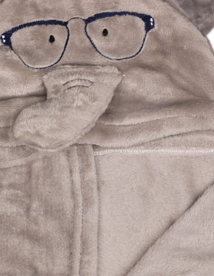 Baby Hooded Wrapping Blanket Elephant Grey at Zubaidas Official Pakistan