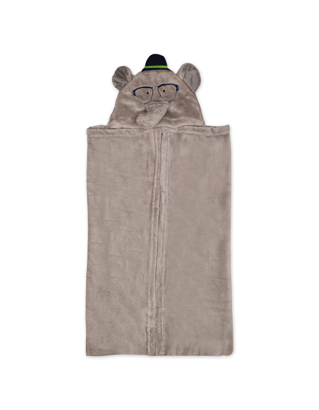 Baby Hooded Wrapping Blanket Elephant Grey at Zubaidas