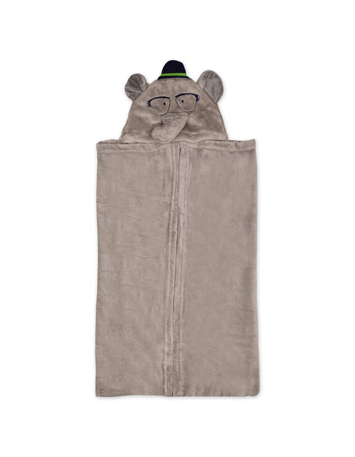 Baby Hooded Wrapping Blanket Elephant Grey at Zubaidas