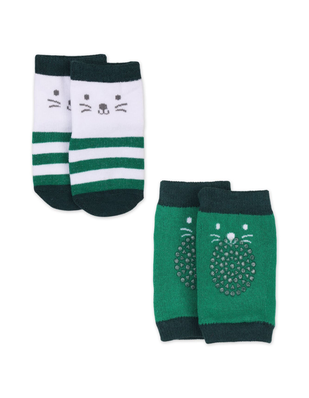 Baby Knee Pads and Socks Green at Zubaidas