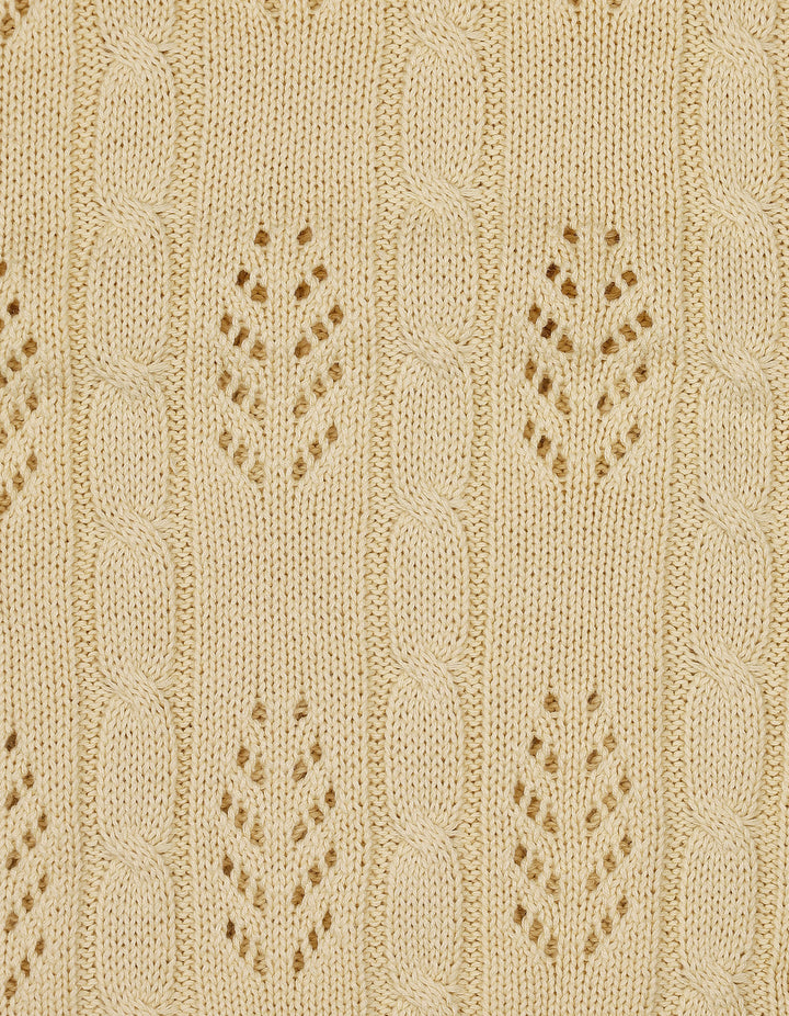 Baby Knit Blanket Leaf Beige at Zubaidas Official Pakistan