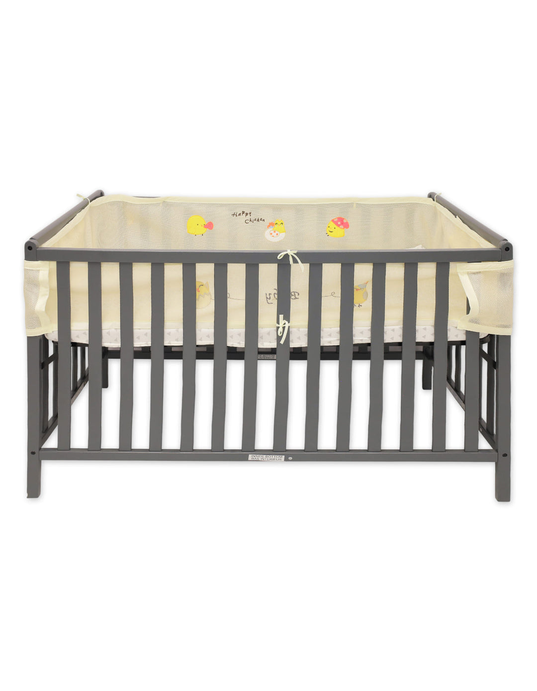 Baby Mesh Crib Bumper Pads Happy Chicken at Zubaidas Best Online Baby and Kids Store in Pakistan