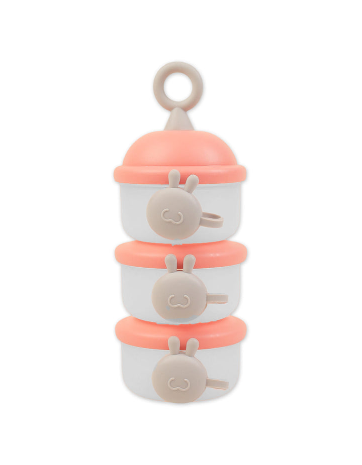 Baby Milk Powder Container 3 Stage Pink at Zubaidas