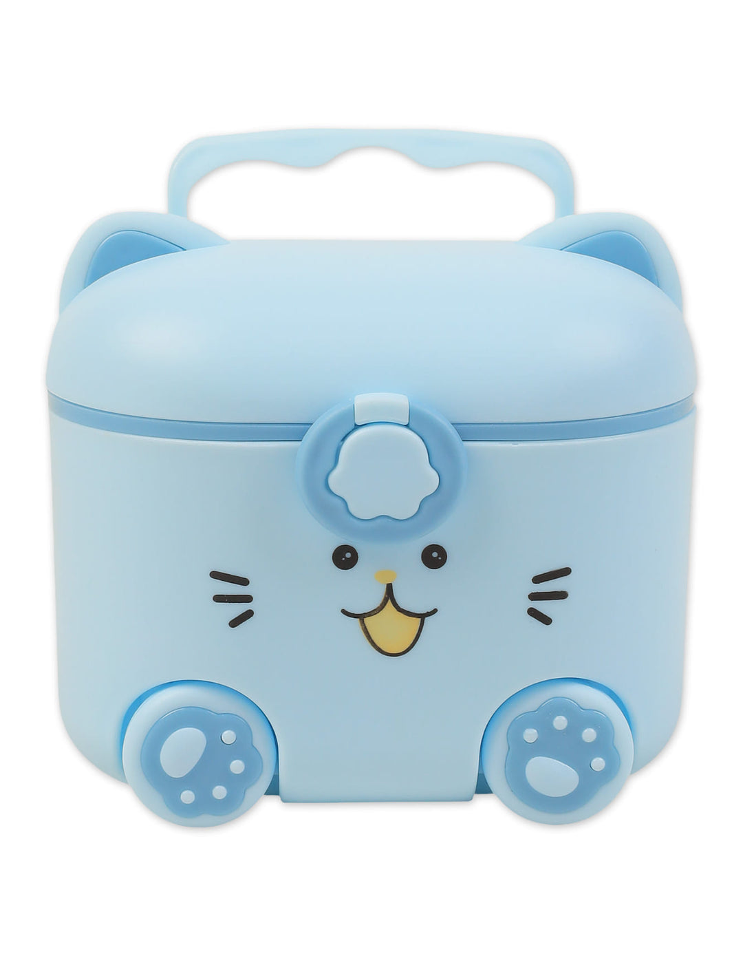 Baby Milk Powder Container Cat Face Blue at Zubaidas