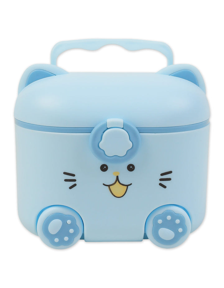 Baby Milk Powder Container Cat Face Blue at Zubaidas