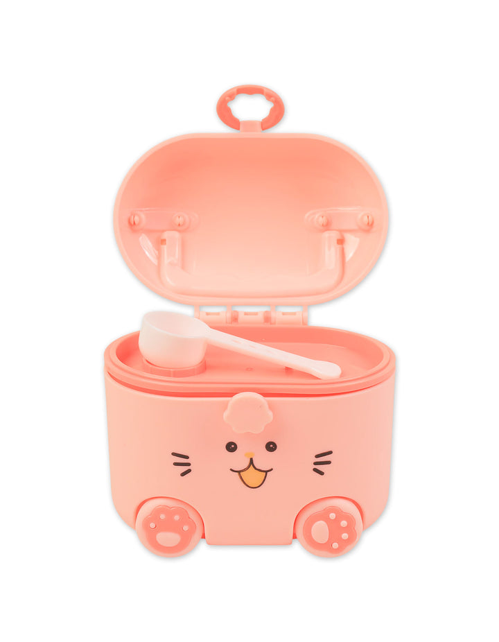Baby Milk Powder Container Cat Face Pink at Zubaidas Official Pakistan