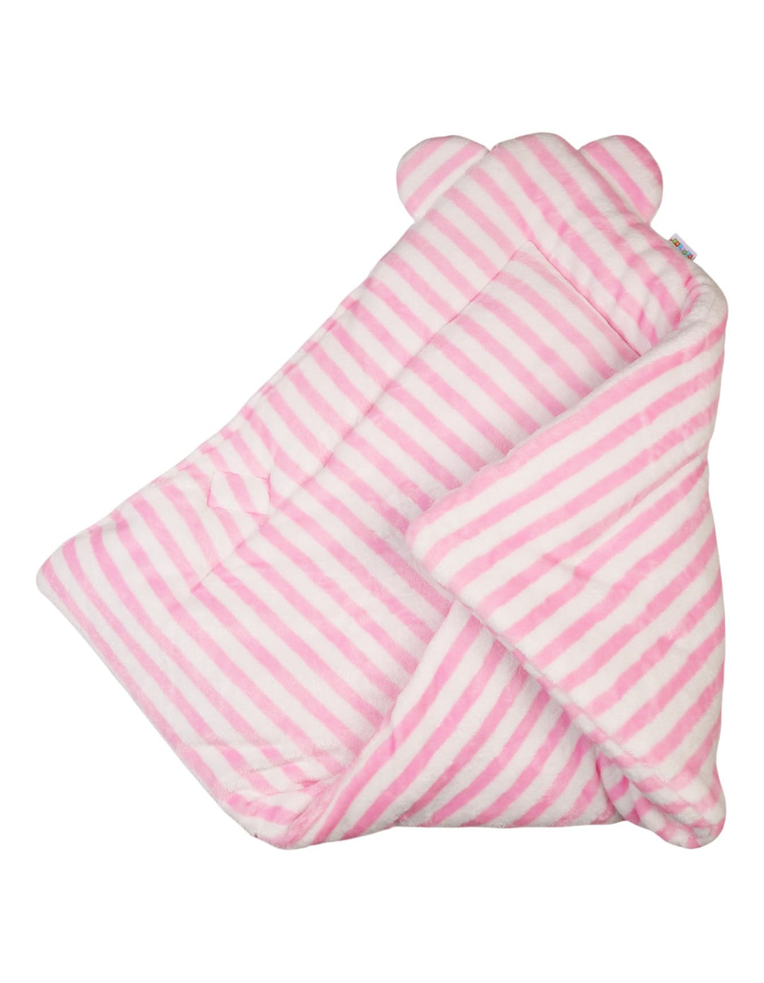 Baby Nest Bambies Striped Plush Bear Design Pink at Zubaidas Official