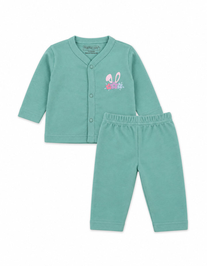 Baby Night Suit Bunny Green at Zubaidas