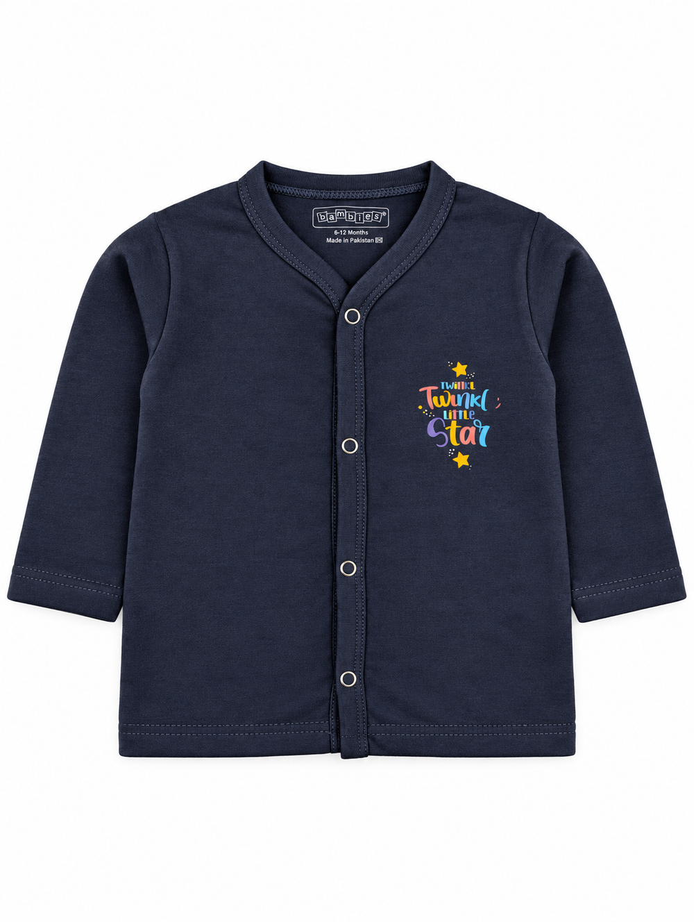 Baby Night Suit Twinkle Little Star Navy Blue at Zubaidas Official Pakistan