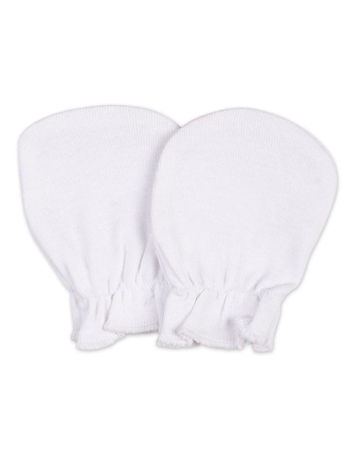 Baby Pack of 2 Mittens Bambies  Plain White at Zubaidas Official Pakistan