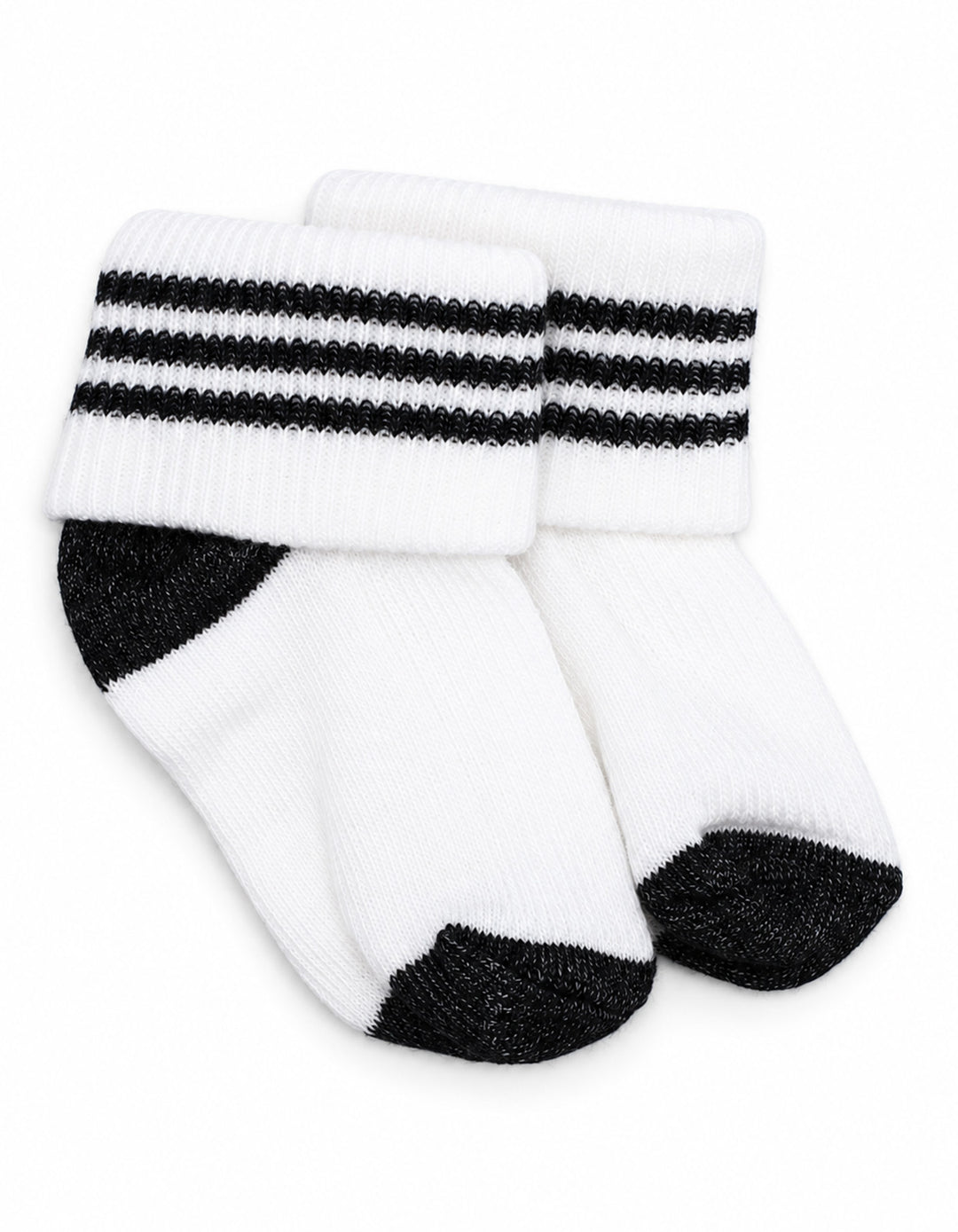 Baby Pack of 3 Socks Striped Grey and White at Zubaidas Online Pakistan