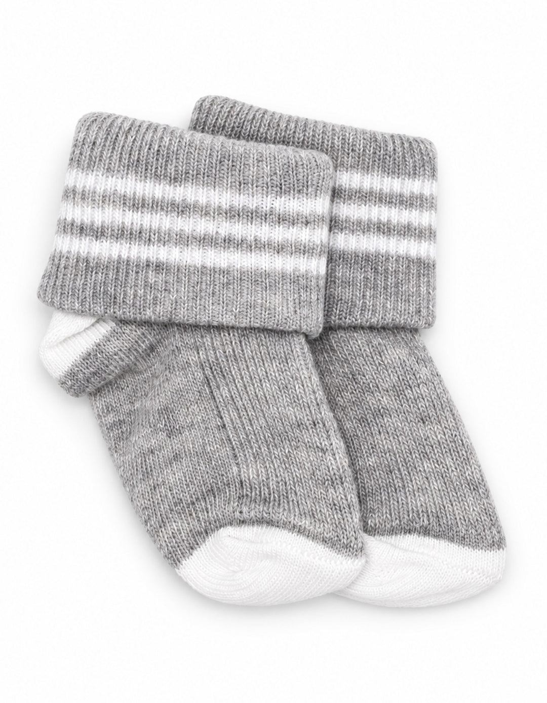 Baby Pack of 3 Socks Striped Grey and White at Zubaidas Best Online Baby and Kids Store in Pakistan