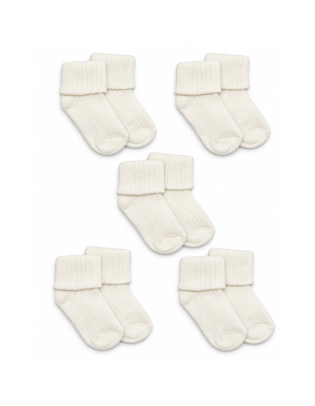 Baby Pack of 5 Socks Off White at Zubaidas