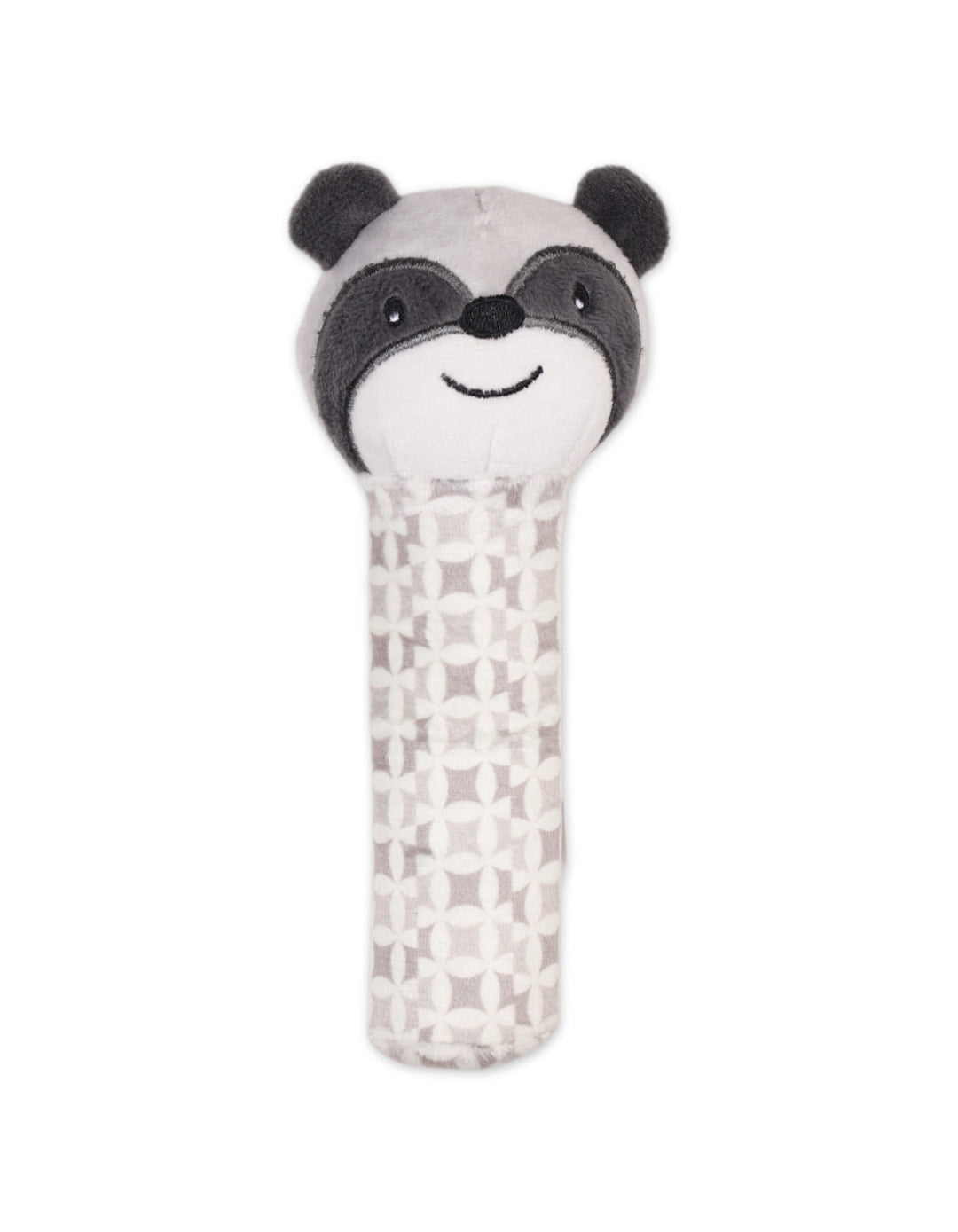 Baby Plush Rattle Toy Raccoon Grey at Zubaidas