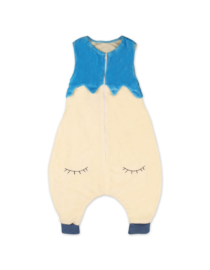 Baby Sleeping Bag Eyelash Blue and Cream at Zubaidas