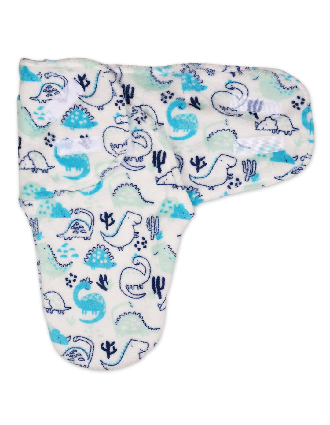 Baby Plush Swaddle Wrap with Velcro Closure Dino World at Zubaidas
