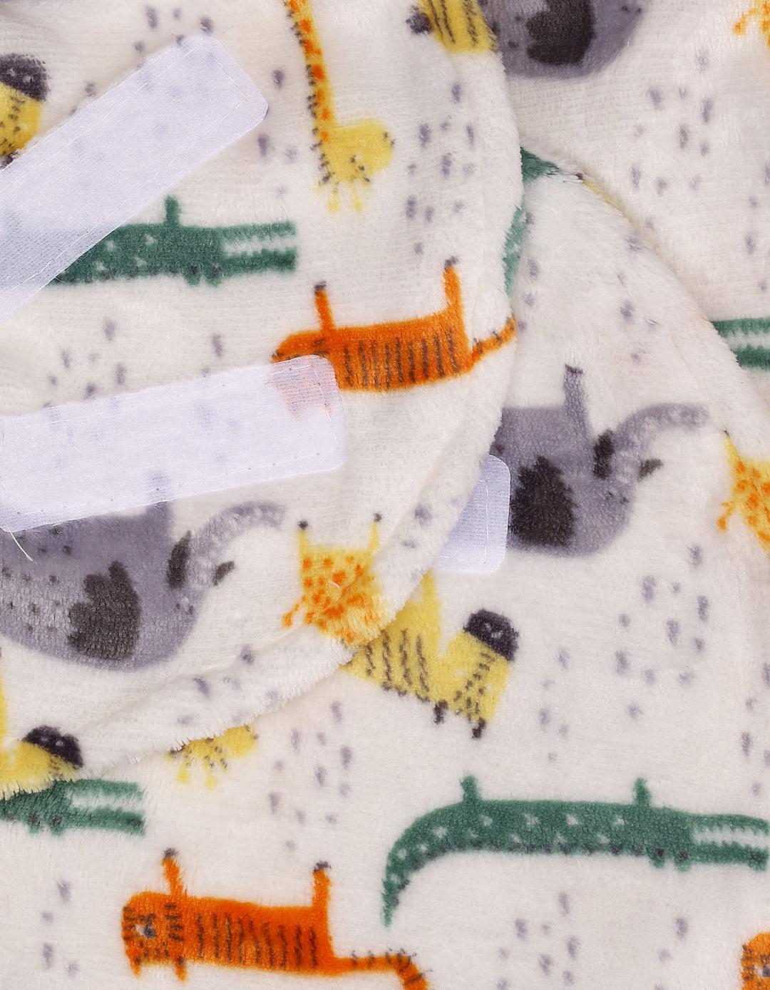 Baby Plush Swaddle Wrap with Velcro Closure Safari at Zubaidas Online Pakistan