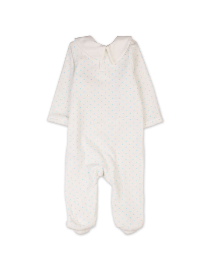 Baby Rompers Bambies Polka Dot Footie White at Zubaidas