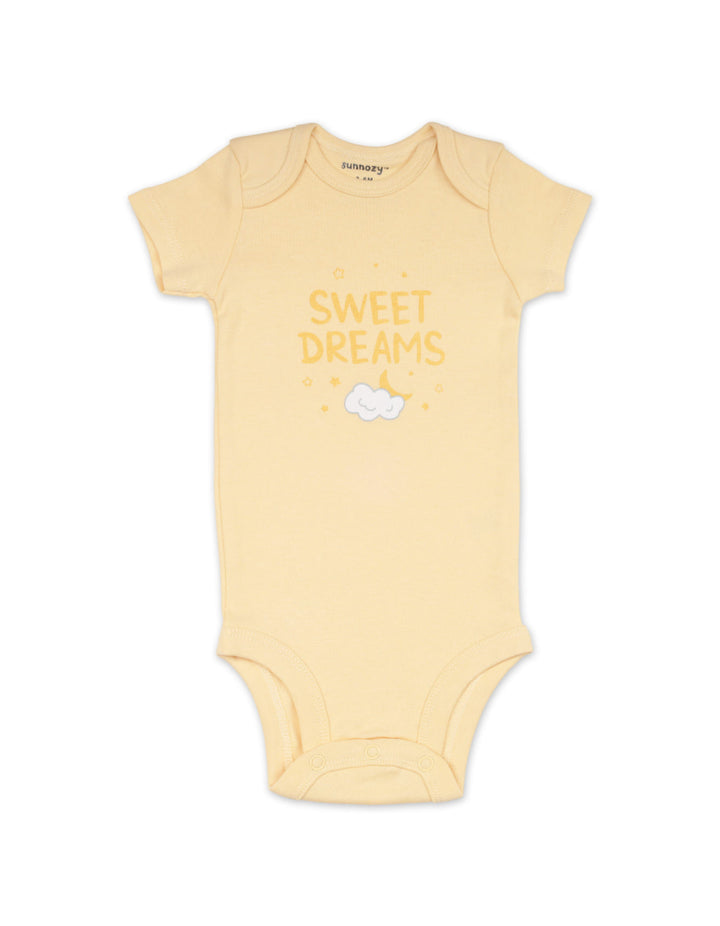 Baby Short Sleeve Bodysuits Pack of 5 Sweet Dreams at Zubaidas Most Trusted Baby and Kids Store in Pakistan
