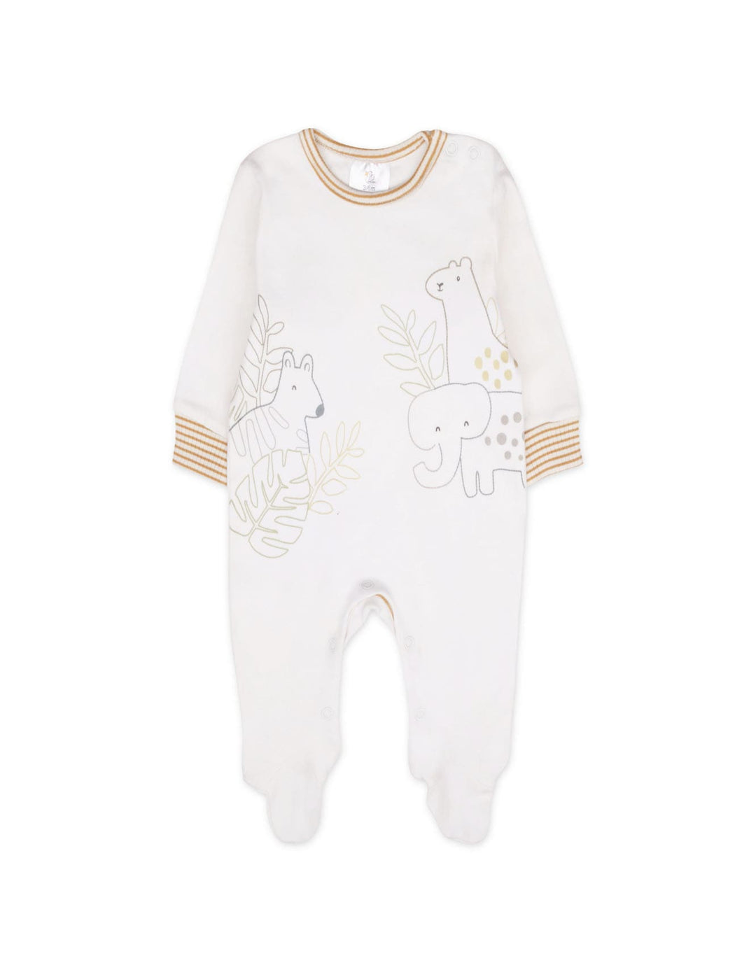 Baby Sleepsuit Pack of 3 Safari and Stripes at Zubaidas Best Online Baby and Kids Store in Pakistan