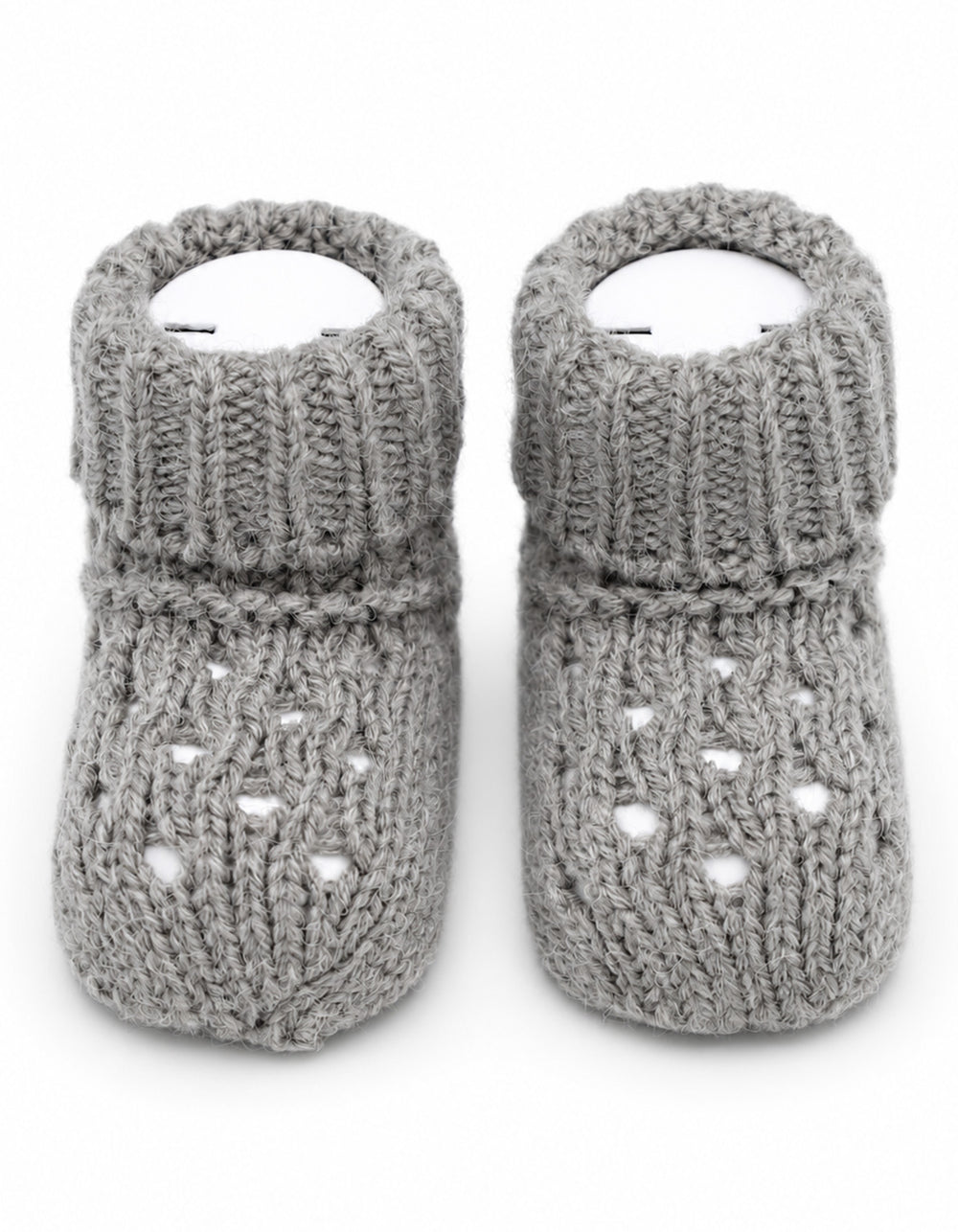 Baby Soft Knit Booties Grey at Zubaidas Official Pakistan