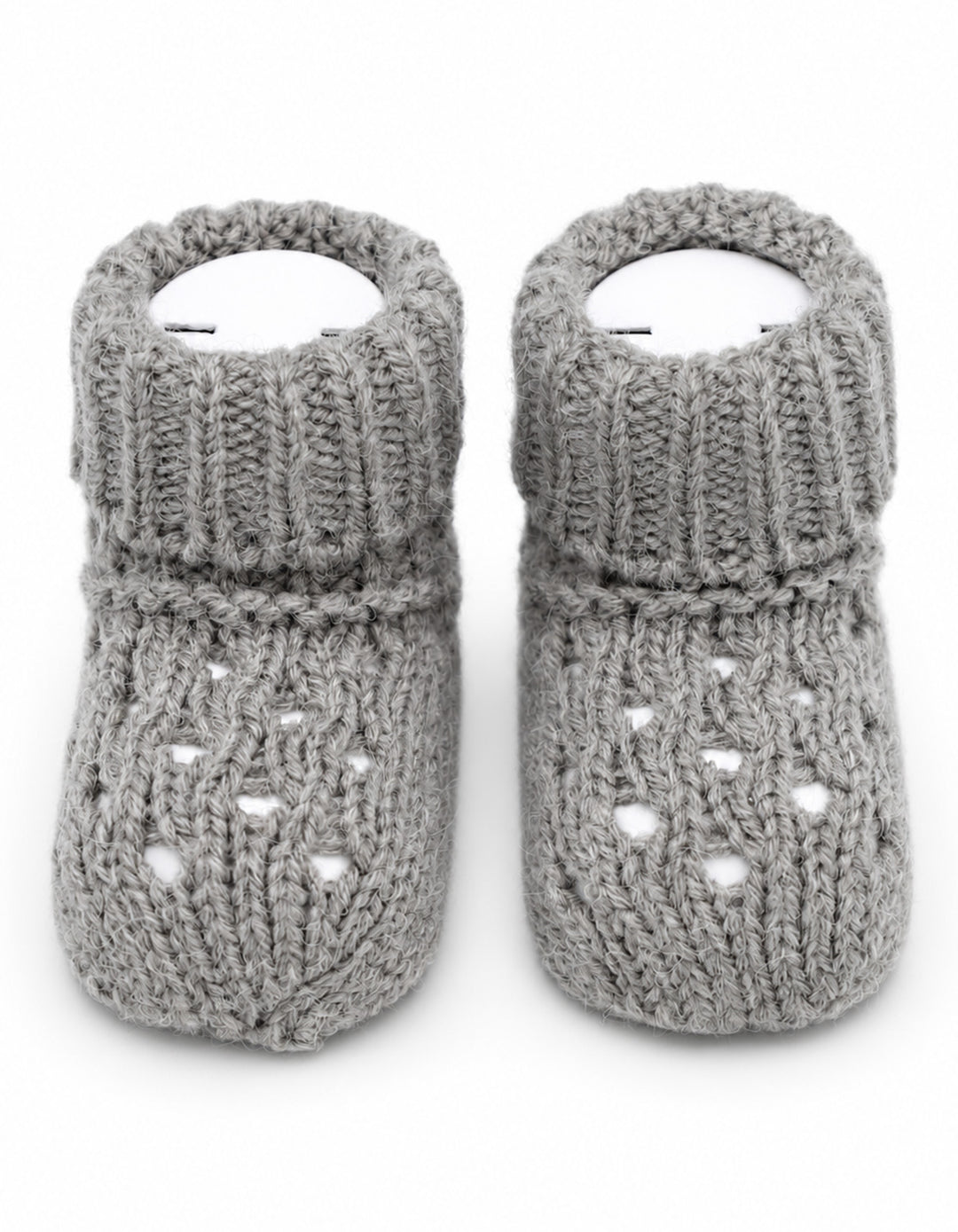 Baby Soft Knit Booties Grey at Zubaidas Official Pakistan