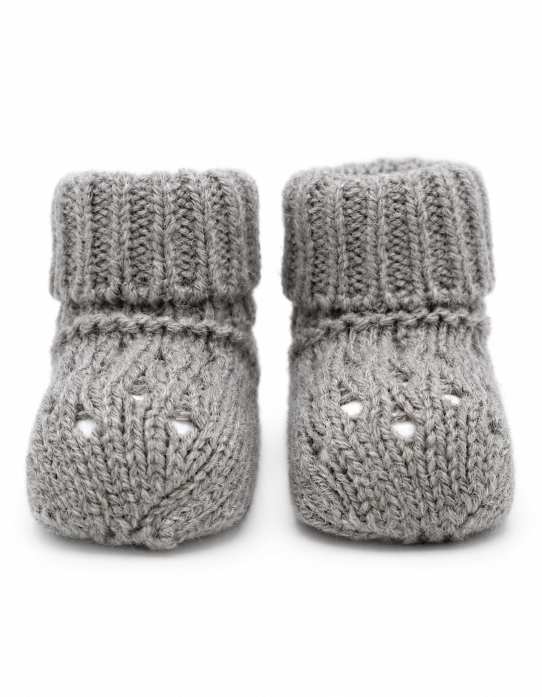 Baby Soft Knit Booties Grey at Zubaidas Online Pakistan